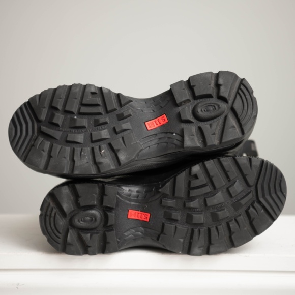 511 Steel Toe Tactical Black Leather Boots Oil/Slip Resistant M7 / W8.5 Pull On - Picture 8 of 8